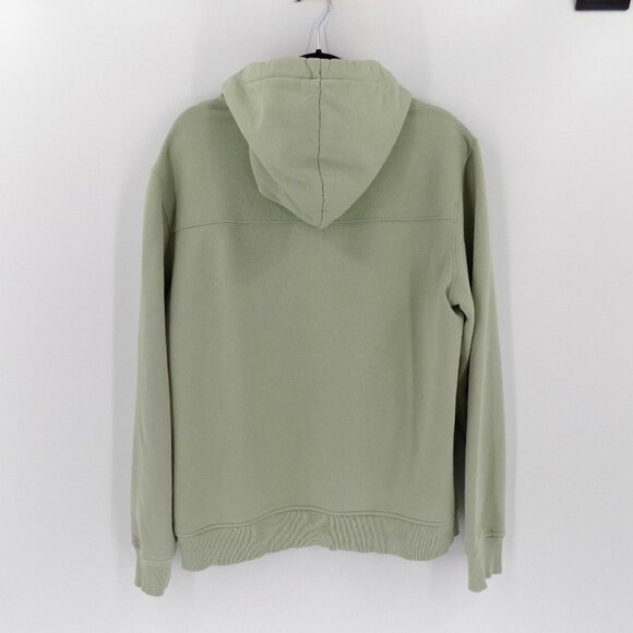 Everlane The French Terry Hooded Sweatshirt Size Large Light Green - Picture 2 of 4